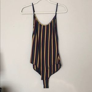 Bear Dance Striped Body Suit